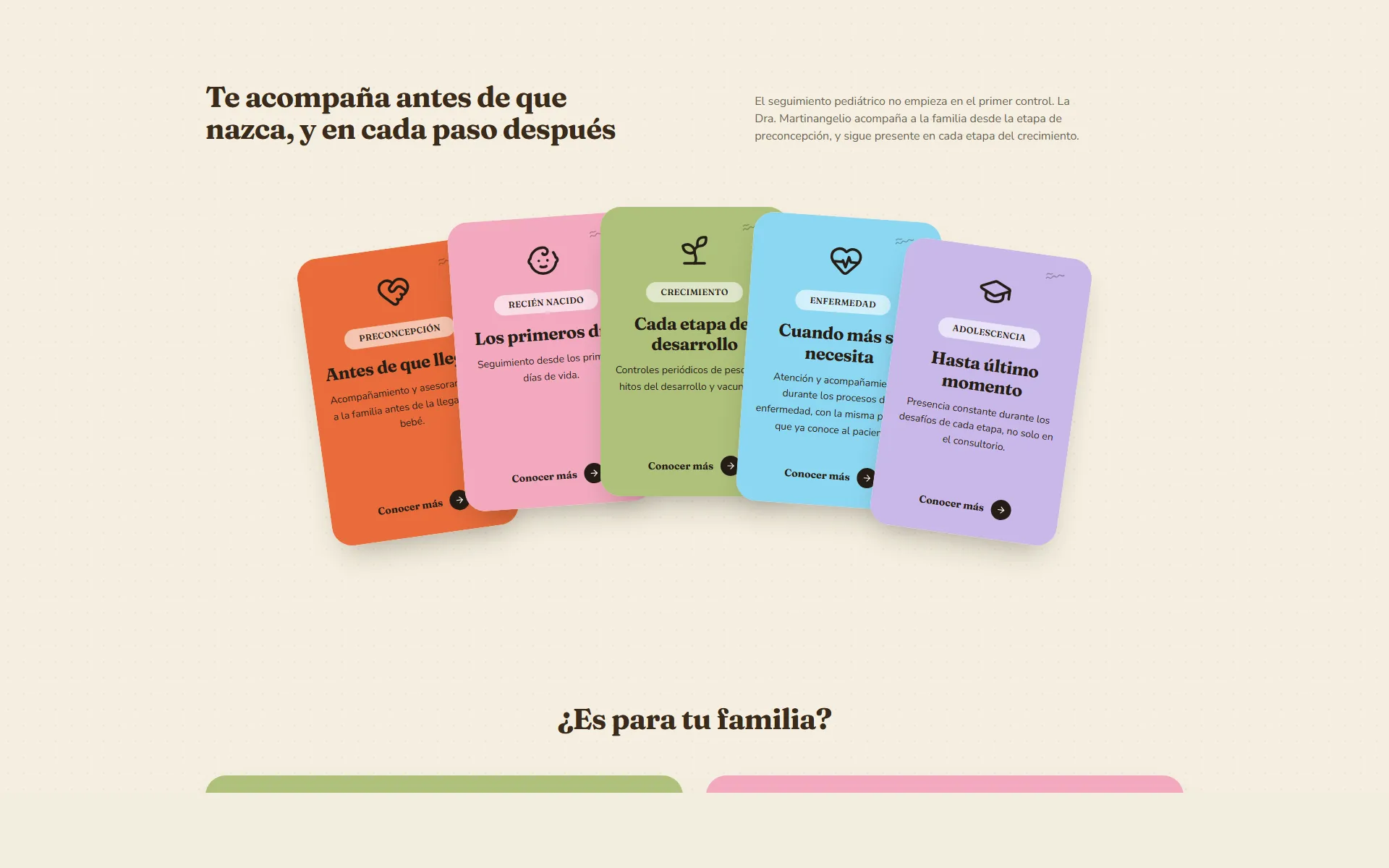 Las etapas del cuidado, de la preconcepción a la adolescencia